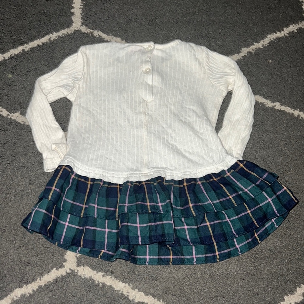 GoodLad Girls Plaid Accented Long Sleeve Top Size 2T - Picture 4 of 4